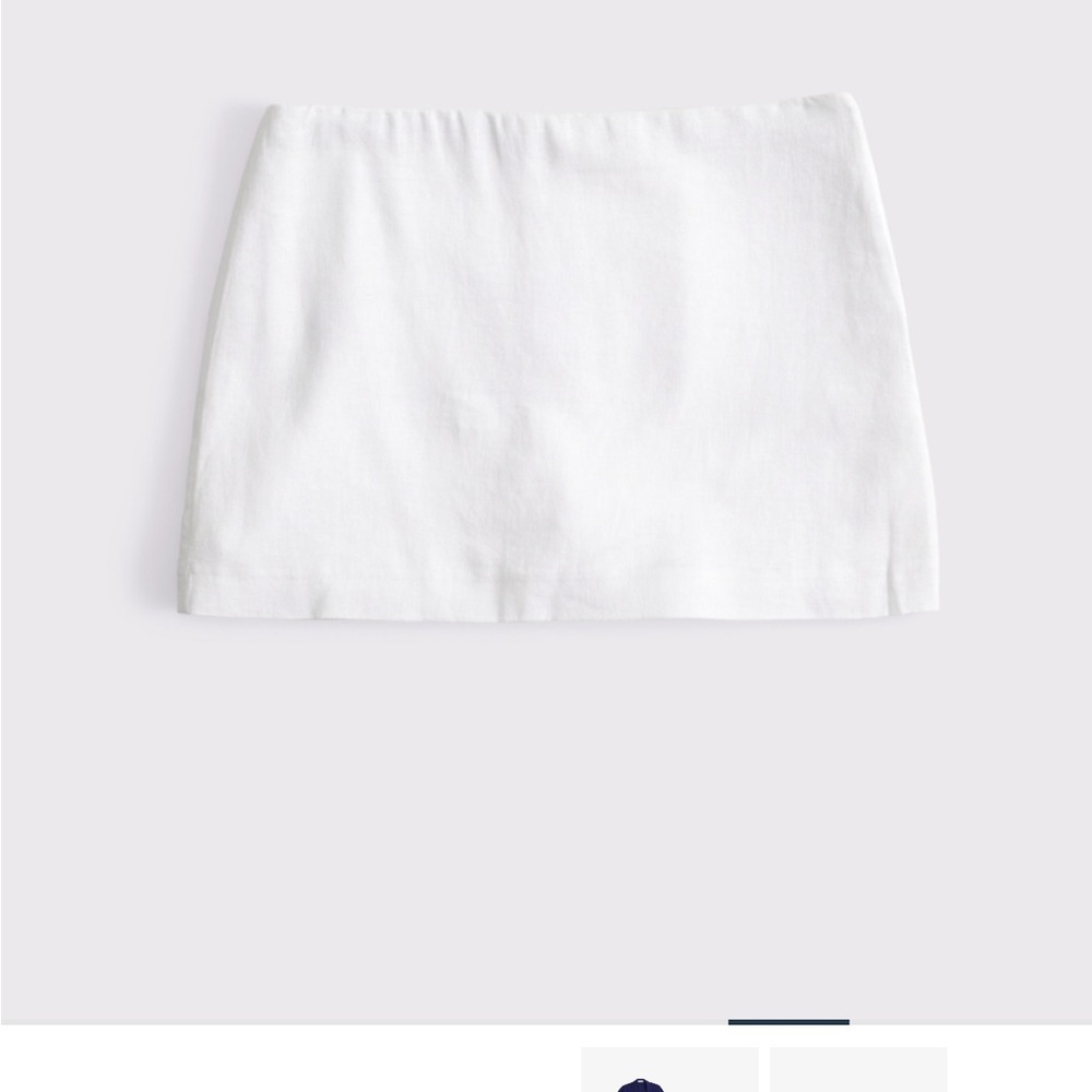 Abercrombie & Fitch White Mini Skirt Casual Resort Wear